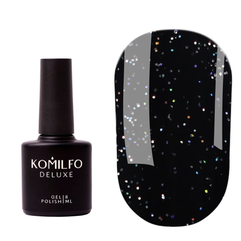 Komilfo No Wipe Holographic Top, 8ml — Photo 2