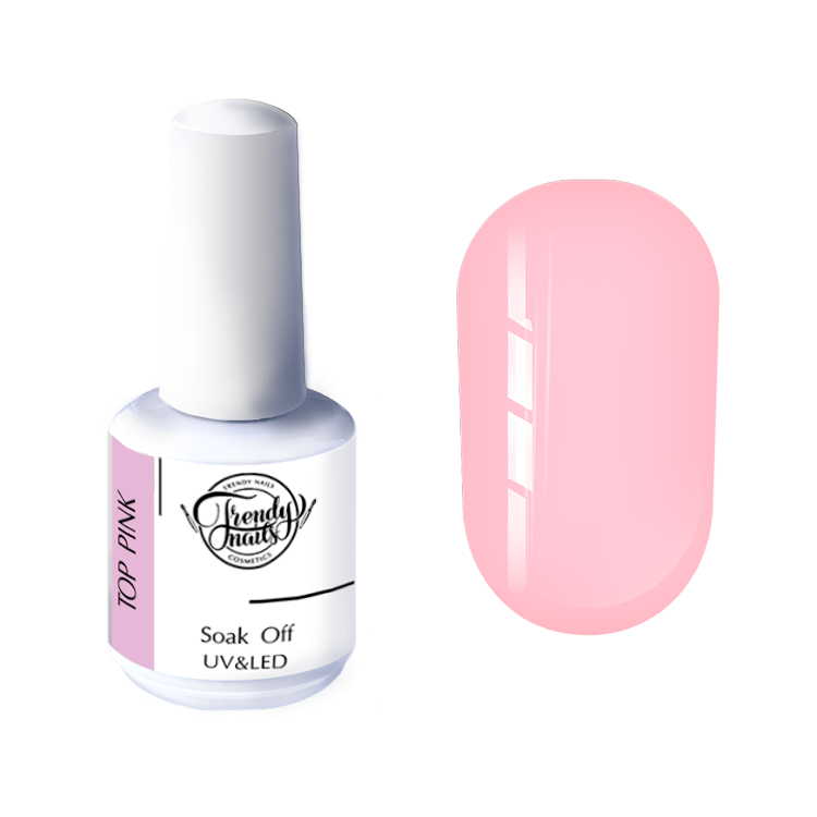 Trendy Nails Pink Top, 15ml — Photo 2