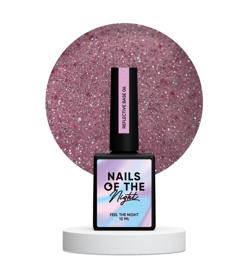 NAILSOFTHENIGHT Reflective base 06, 10 ml — Photo 5