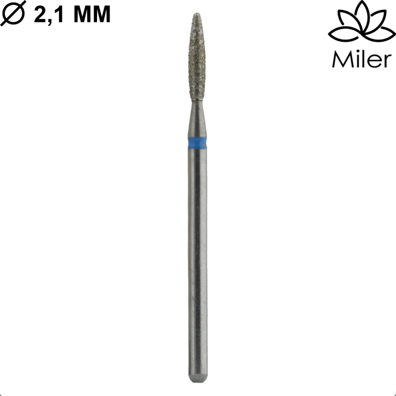 Miler, kit de 5 fresas diamantes,M863m021, azul — Photo 2