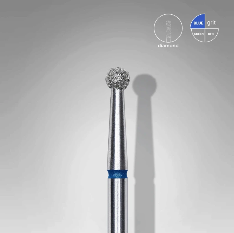 Punta Diamante Staleks FA01B027 «Bola» 2.7 mm azul — Photo 2