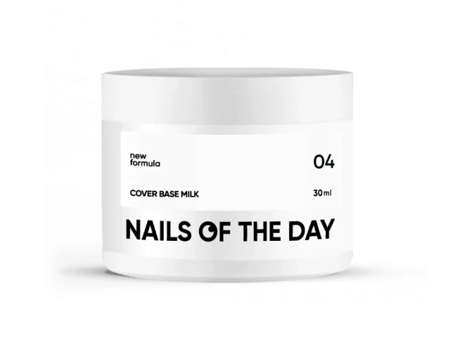 NAILSOFTHEDAY Cover base milk 04, 30 ml new formula — Photo 2