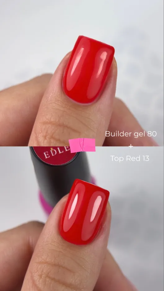 Edlen Top No Wipe 13 Red, 9ml — Photo 3
