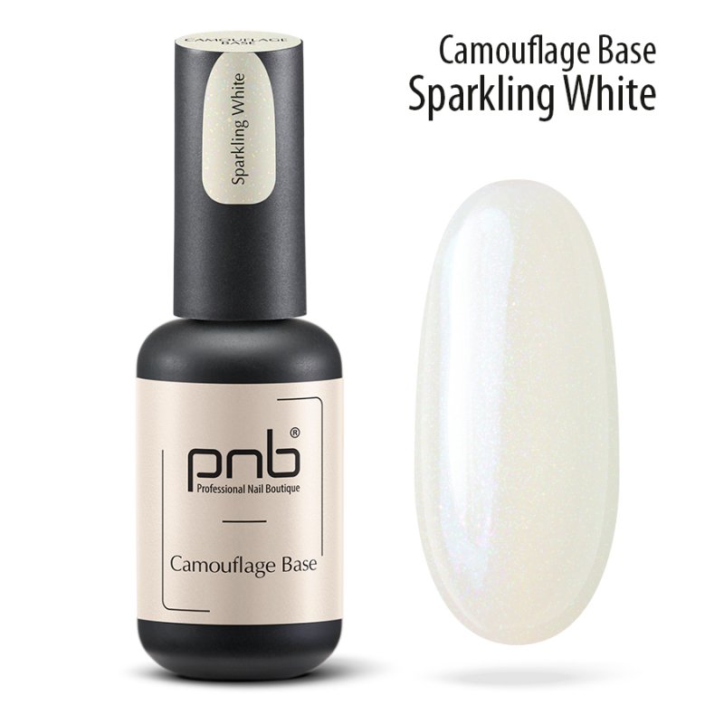 PNB Camouflage Base Sparkling White, 8ml — Photo 2