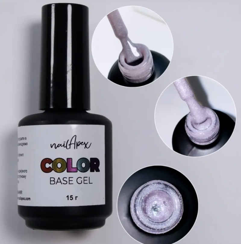 NailApex Color Base Gel 3, 15ml — Photo 2