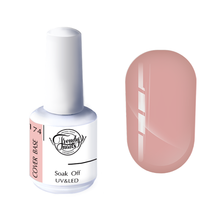 Trendy Nails Cover Base 174, 15ml — Photo 2