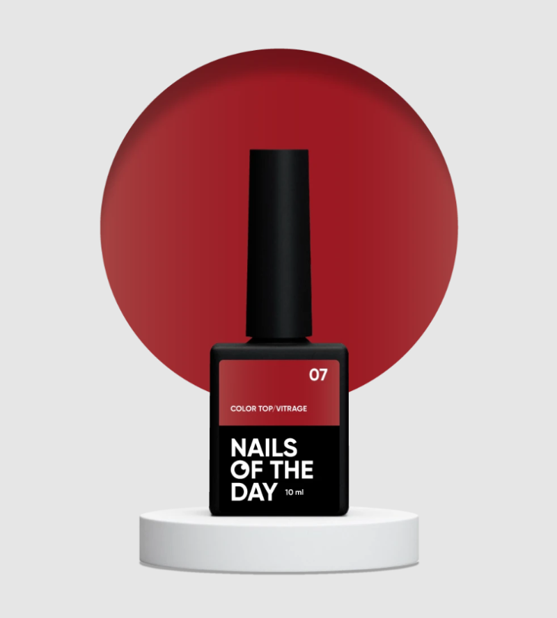 NAILSOFTHEDAY Color Top 07 Vitrage, 10ml — Photo 2