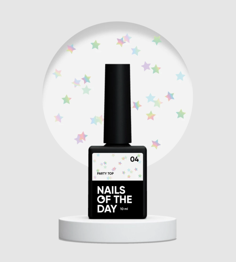 NAILSOFTHEDAY Party Top 04, 10ml — Photo 2