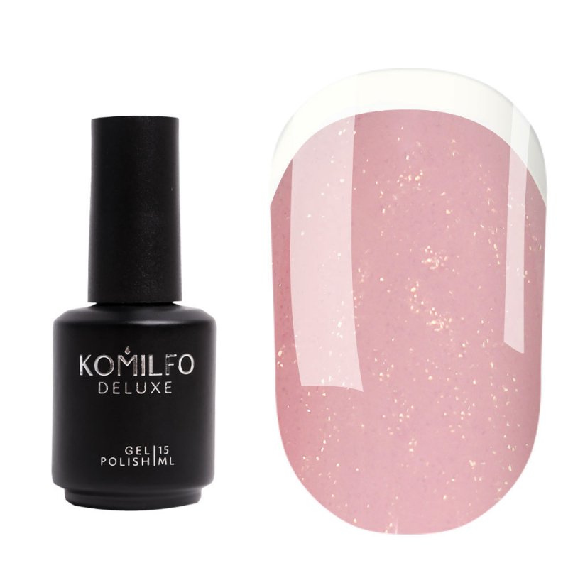 Komilfo KC Glitter Rubber French Base KC004, 15ml — Photo 2