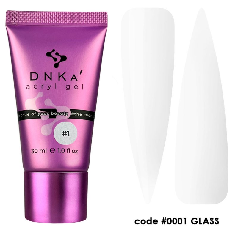 DNKa Acryl Gel 01 Glass, tubo (Transparente) 30 ml — Photo 2