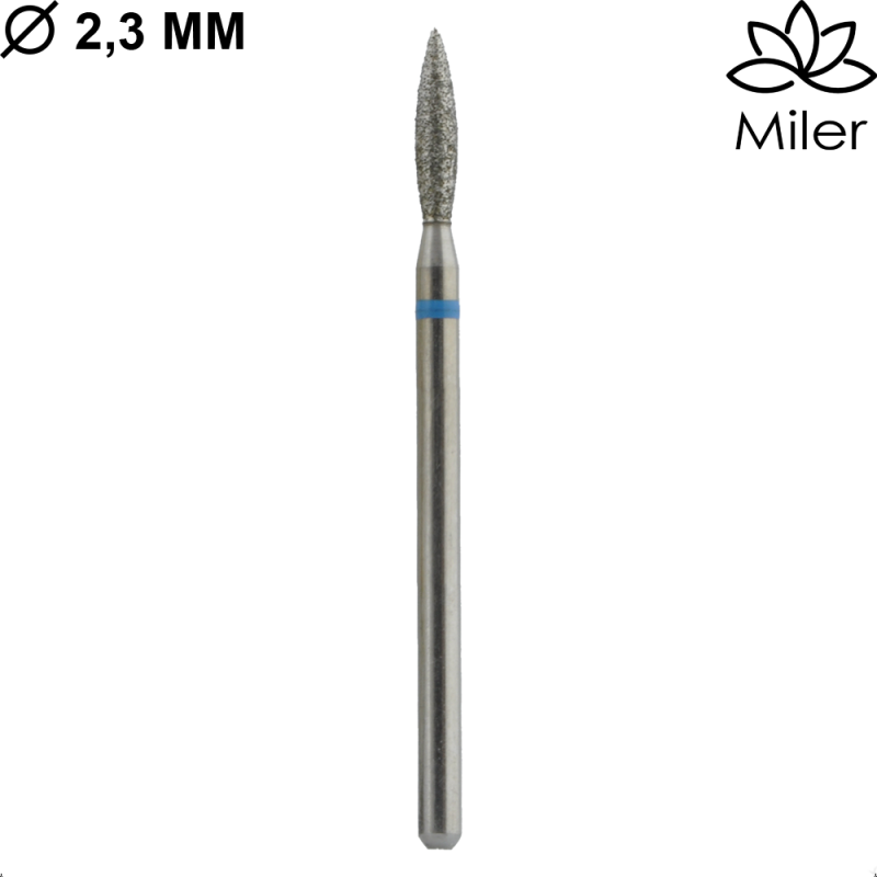 Miler, kit de 5 fresas diamantes, M862m023, azul — Photo 2