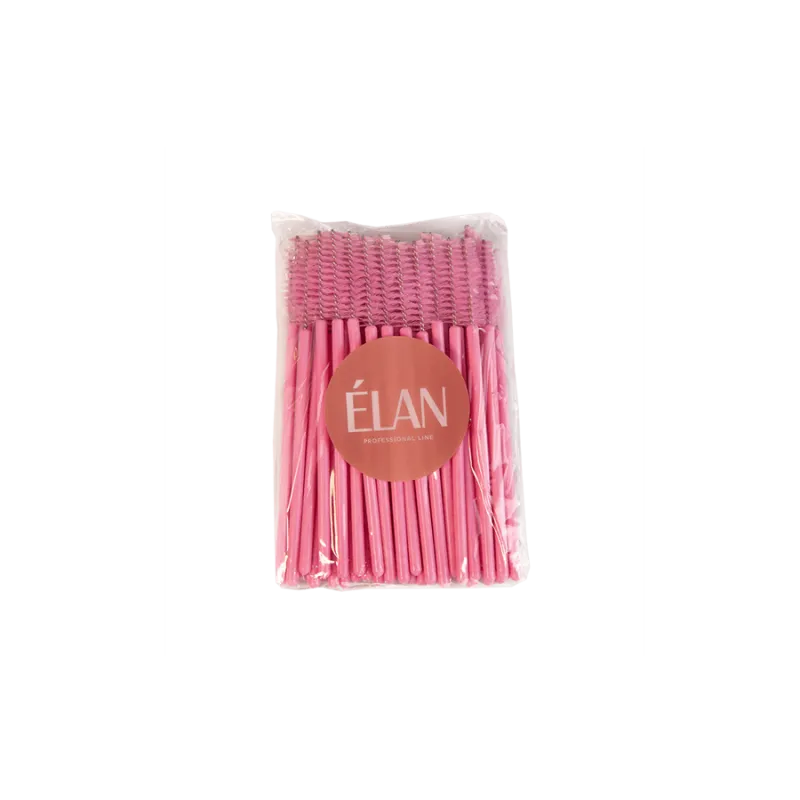 ELAN professional line Disposable nylon brushes PINK, 50uds — Photo 2