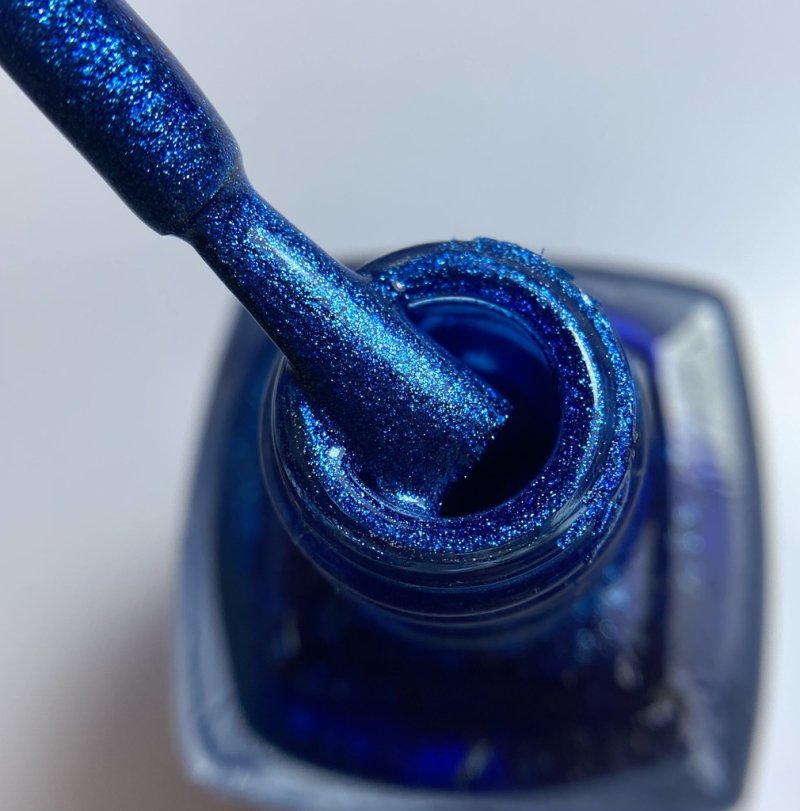 Esmalte para estampar Vakula 22 azul con shimmer, 12ml — Photo 2