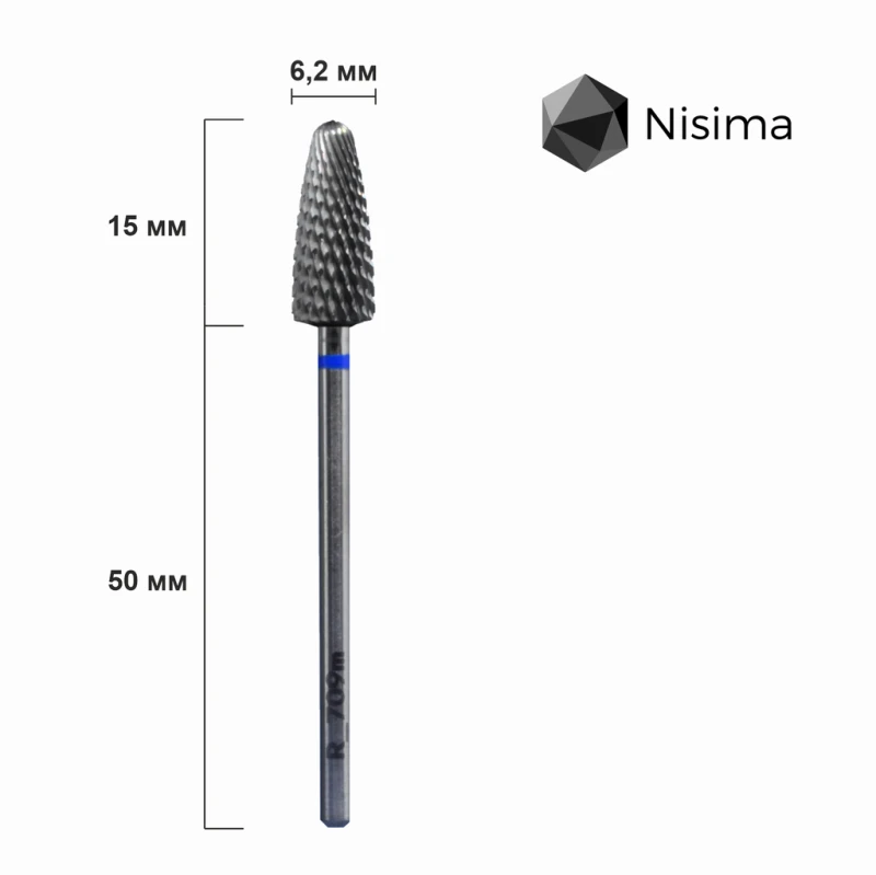 Nisima , fresa de carburo para ZURDOS, L709mk, azul — Photo 2