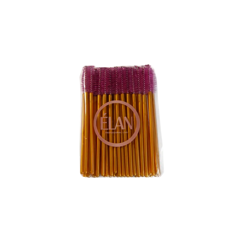 ELAN professional line Disposable nylon brushes RED, 50uds — Photo 2