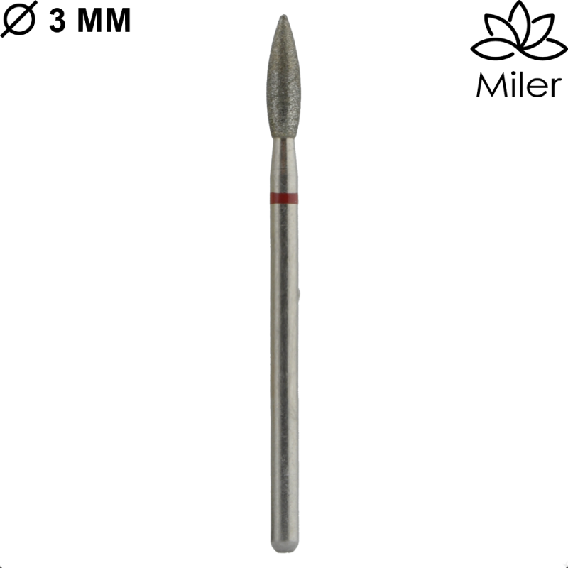 Miler, kit de 5 fresas diamantes, M862f030, rojo — Photo 2