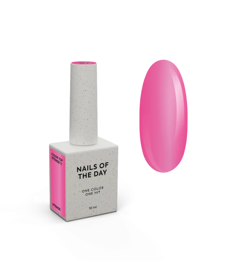 NAILSOFTHEDAY Color Top 11 Vitrage, 10ml — Photo 2