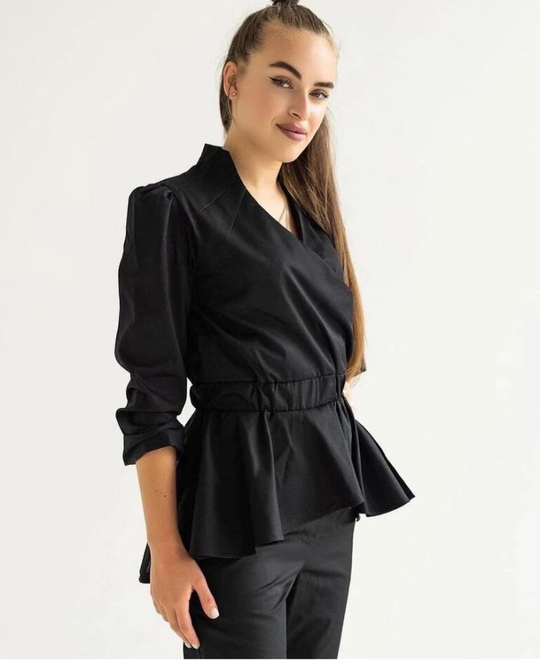 Uniforme &quot;FRIDA&quot; negro, XS — Photo 4