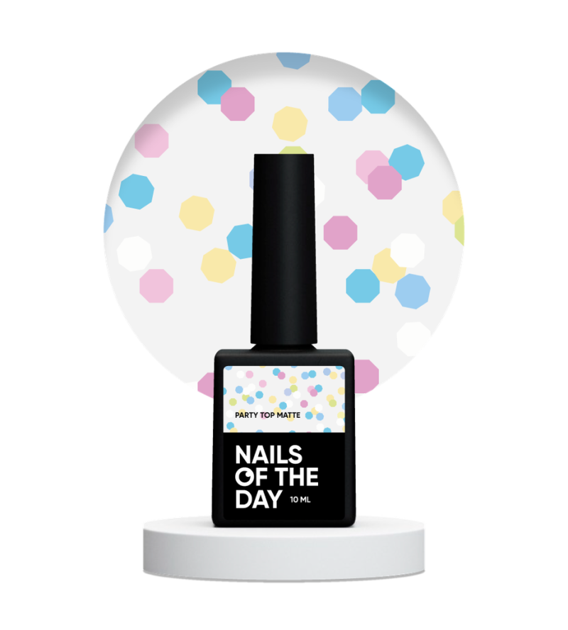 NAILSOFTHEDAY Party Top Matte, 10ml — Photo 3