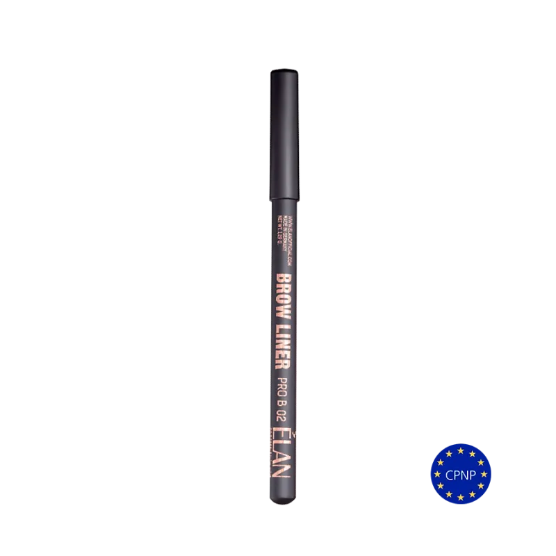 ELAN Powder Eyebrow Pencil «Brow Liner Pro» B 02, dark brown — Photo 2