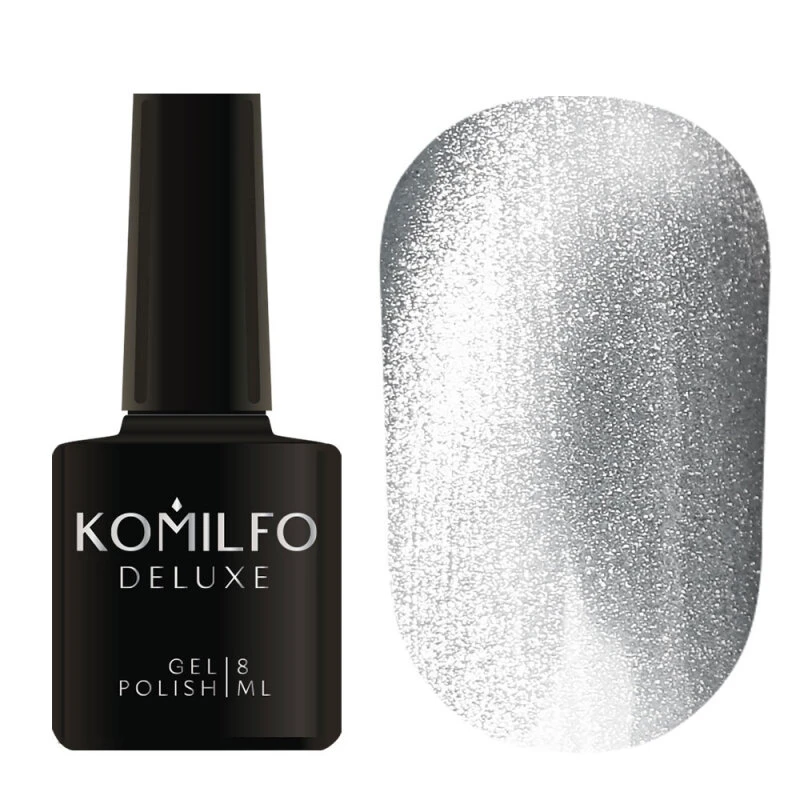 Esmalte Semipermanente Komilfo 9D Cat&#039;s eye Silver, 8ml — Photo 2