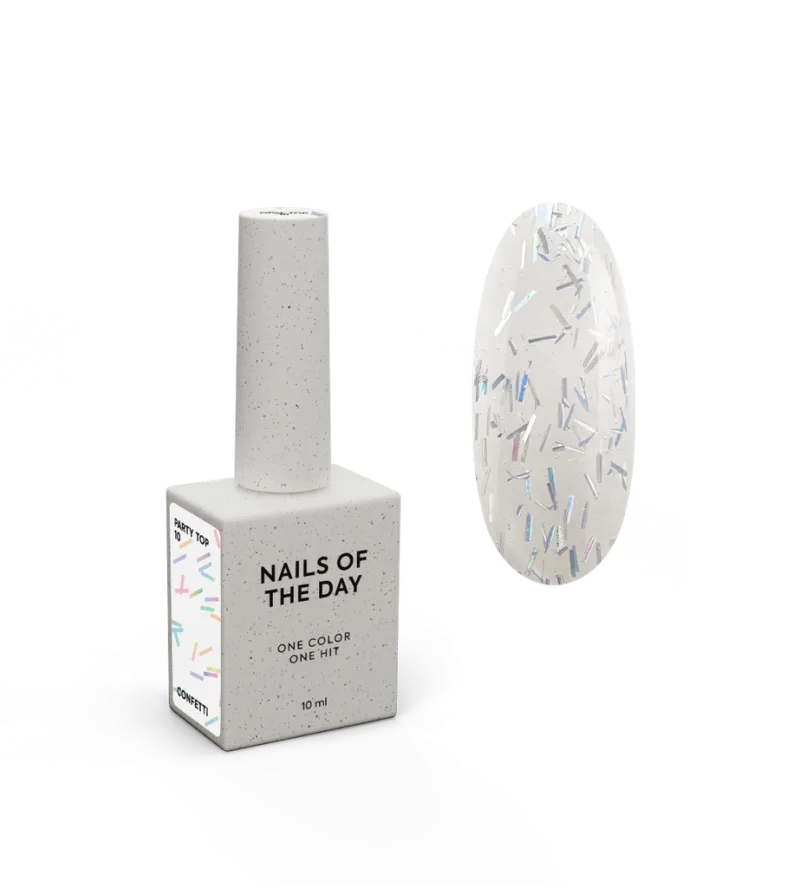 NAILSOFTHEDAY Party Top 10, 10ml — Photo 2