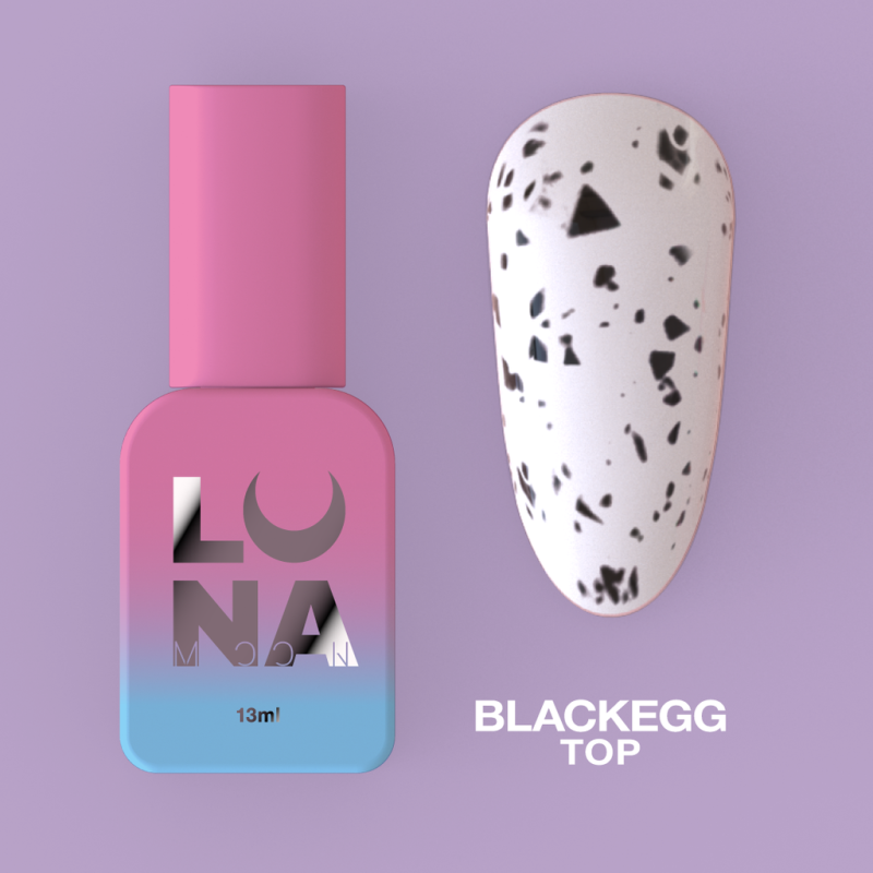 Luna Top Matt Blackegg, 13ml — Photo 2