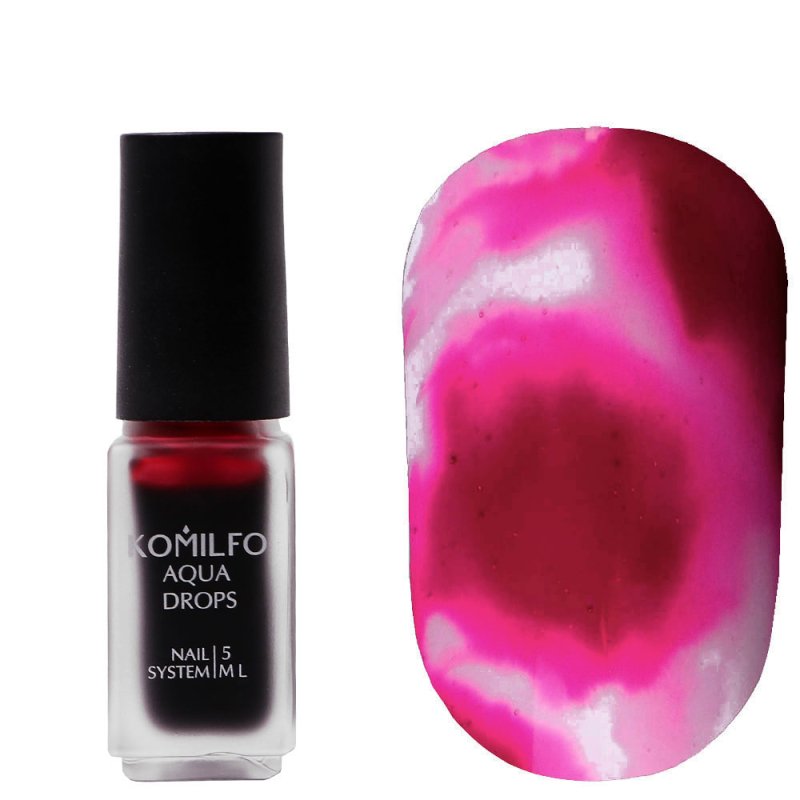 Komilfo Aqua Drops Dark Pink 006, 5ml — Photo 2