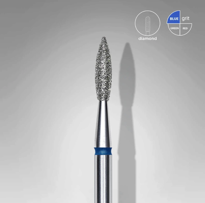 Punta Diamante Staleks FA11B021/8 «Flama Afilada» 2.1 mm azul — Photo 2