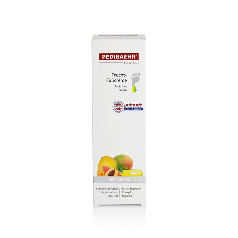 BAEHR Crema afrutada para pies con aceite de mango y melocotón, 125ml (FRUCHT-FUSSCREME) — Photo 2