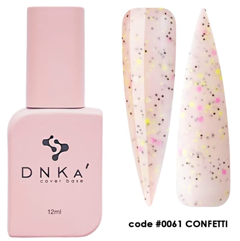 DNKa Cover Base 0061 Confetti, 12 ml — Photo 2