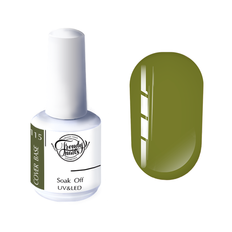 Trendy Nails Cover Base 115, 15ml — Photo 2