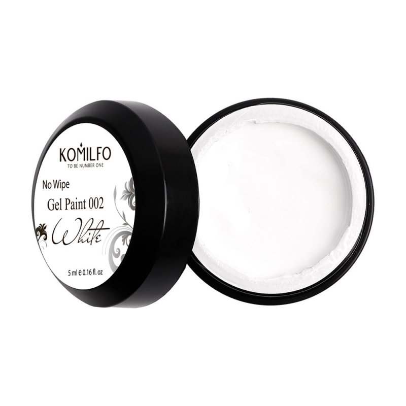 Komilfo No Wipe Gel Paint White, 5g — Photo 2