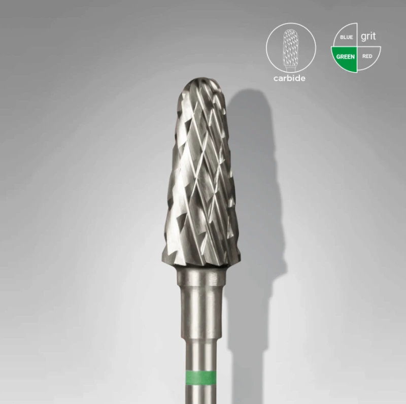 Puntas De Carburo, Staleks «Frustum» 6 mm verde, FT70G060/14 — Photo 2