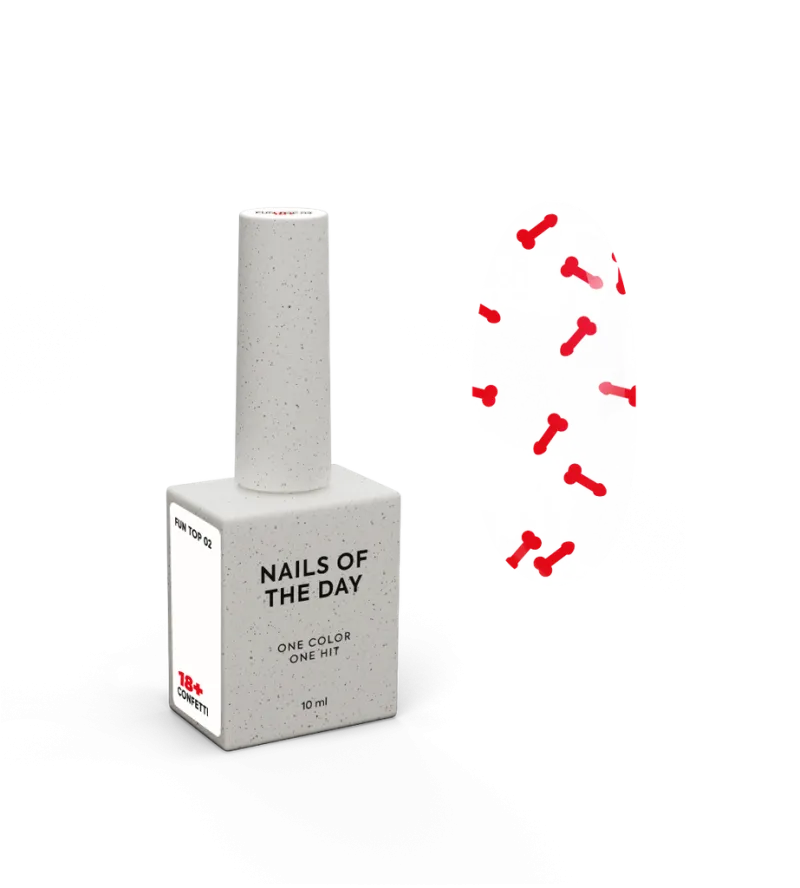 NAILSOFTHEDAY Fun Top 02, 10 ml — Photo 2