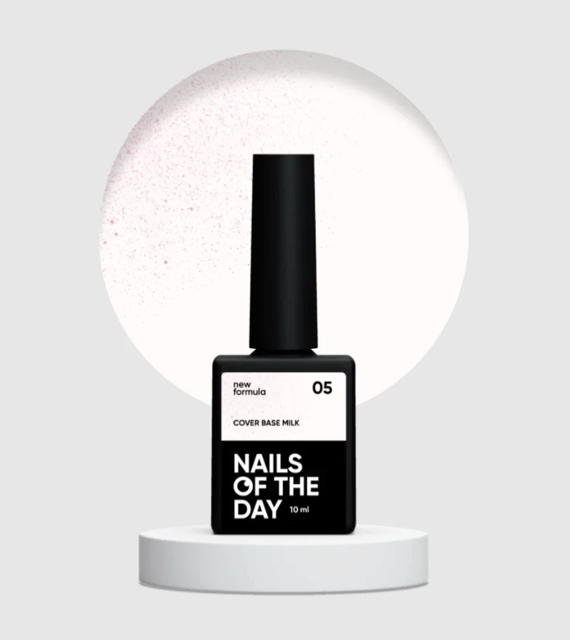 NAILSOFTHEDAY Cover base milk 05(shimmer), 10ml — Photo 2