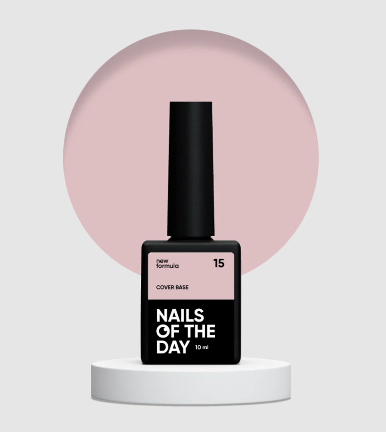 NAILSOFTHEDAY Cover base 15, 10ml new formula — Photo 2