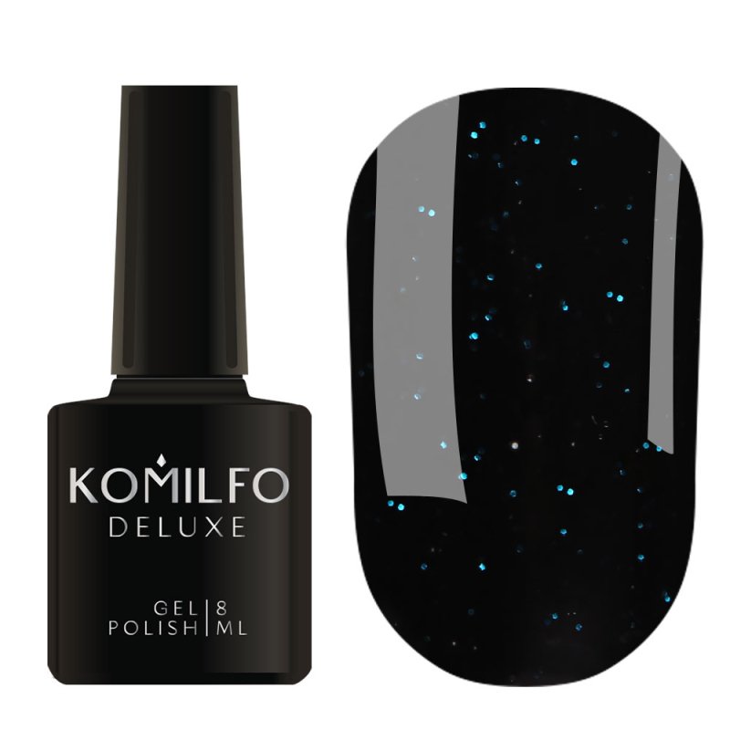 Komilfo Esmalte Semipermanente Black Blue, 8ml — Photo 2