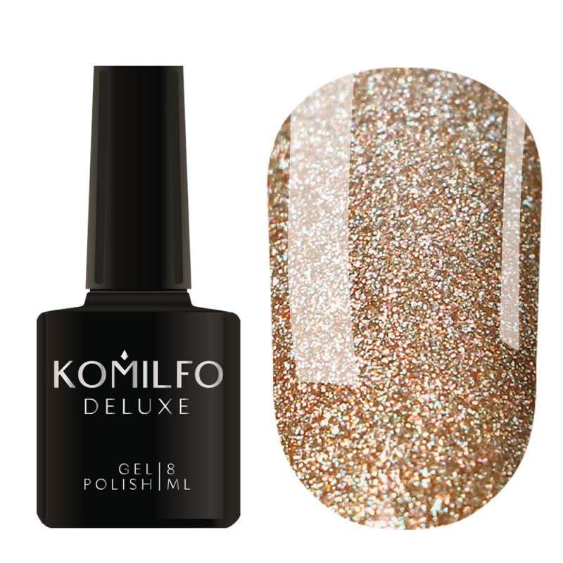 Esmalte Semipermanente Komilfo DeLuxe Series Glitter G025, 8ml — Photo 2