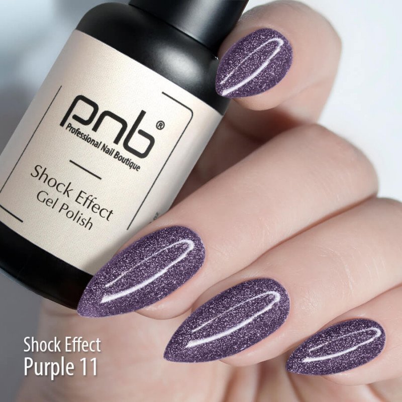 Esmalte Semipermanente Shock Effect Purple 011, 8ml — Photo 3