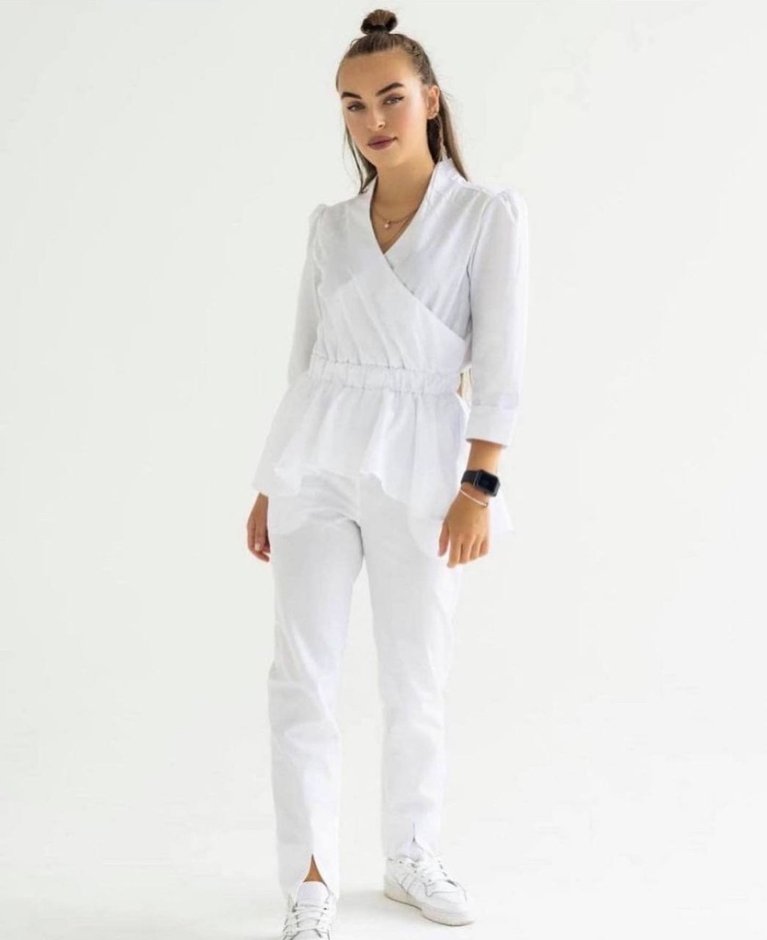 Uniforme &quot;FRIDA&quot; blanco, XS — Photo 2