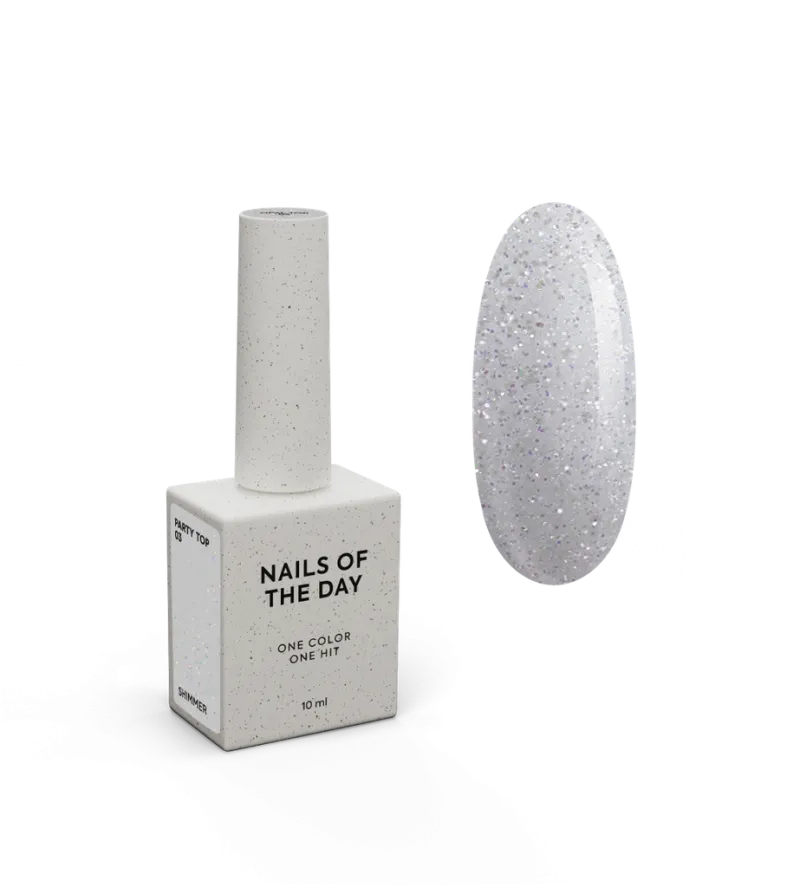 NAILSOFTHEDAY Party Top 03, 10 ml — Photo 2