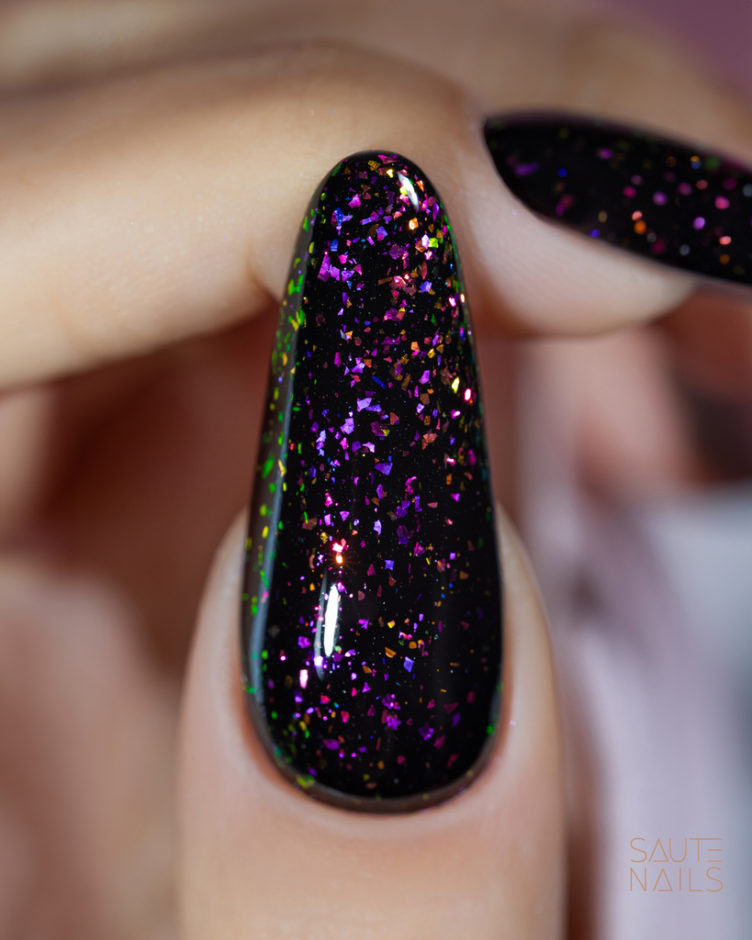 Saute Holo Flakes Top No Wipe, 8ml — Photo 3