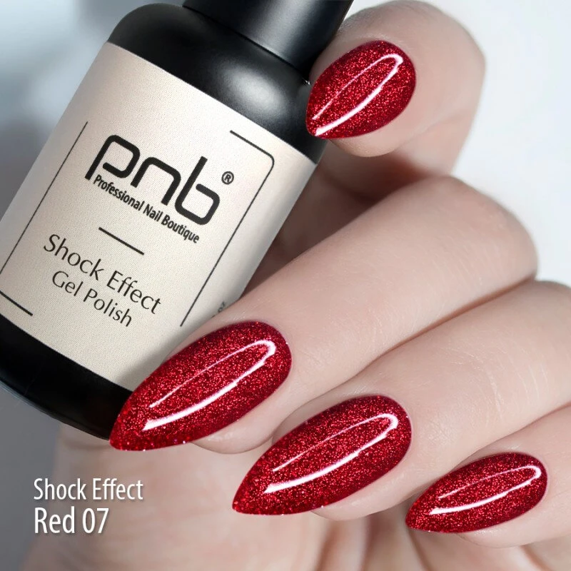 Esmalte Semipermanente Shock Effect Red 007, 8ml — Photo 3