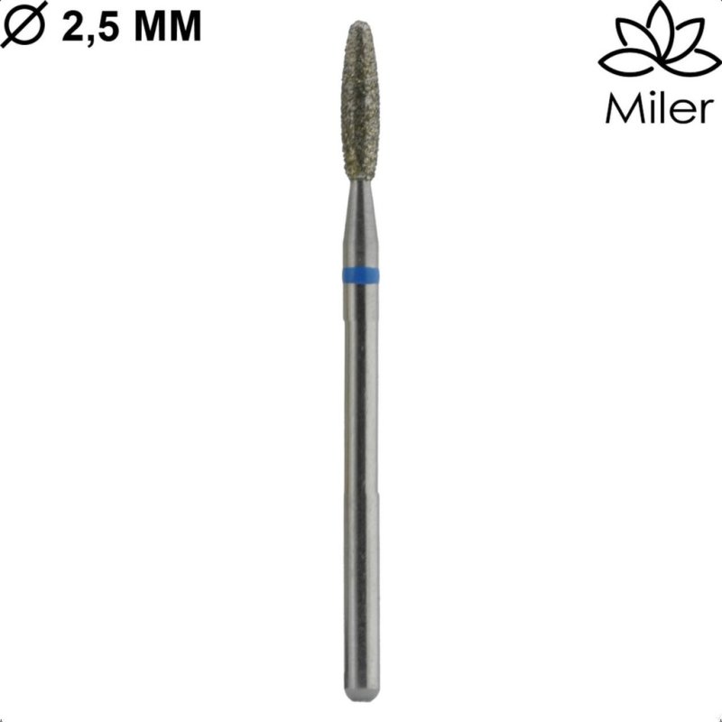 Miler, kit de 5 fresas diamantes,M863m025, azul — Photo 2