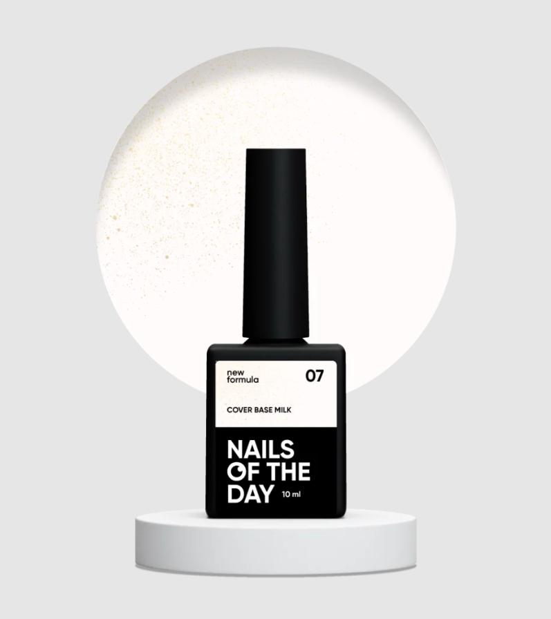 NAILSOFTHEDAY Cover base milk 07(shimmer), 10ml — Photo 2