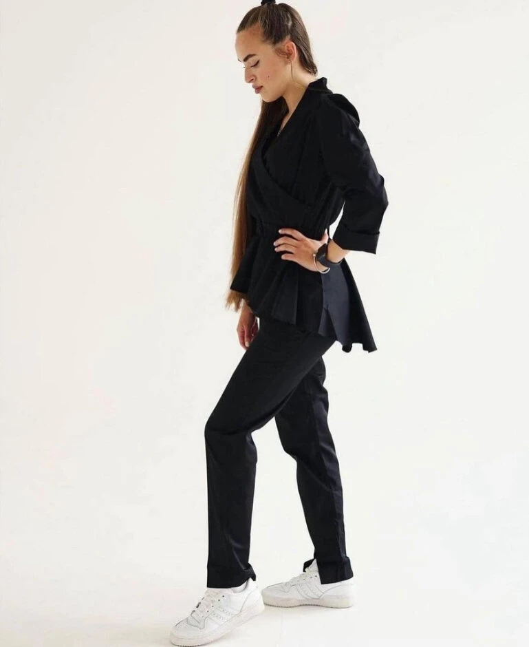 Uniforme &quot;FRIDA&quot; negro, XS — Photo 3