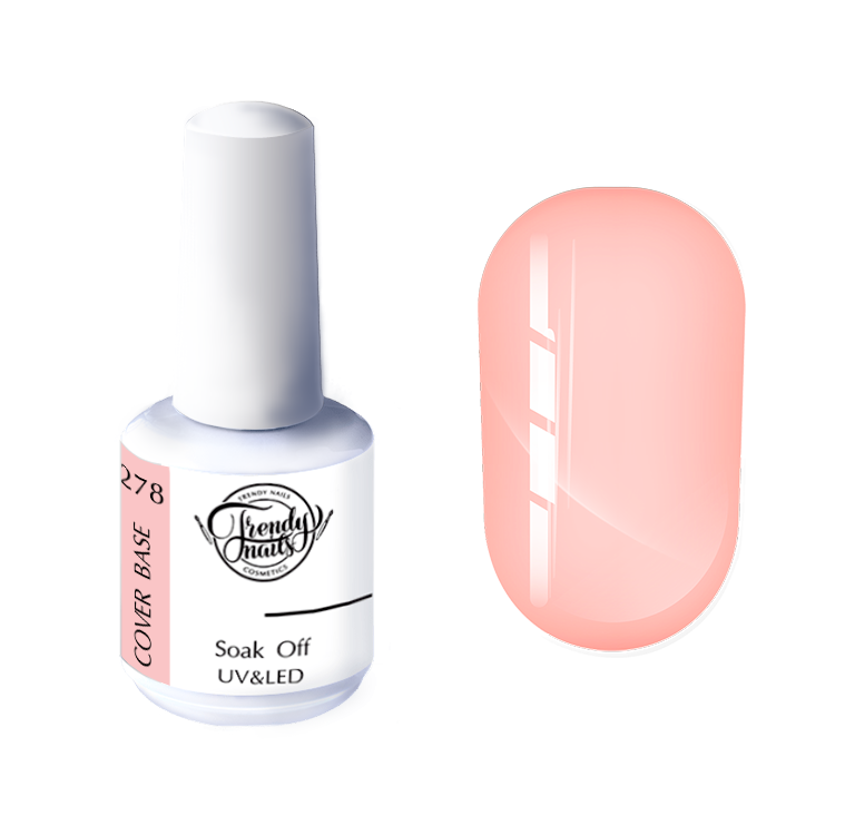 Trendy Nails Cover Base 278, 15ml — Photo 2