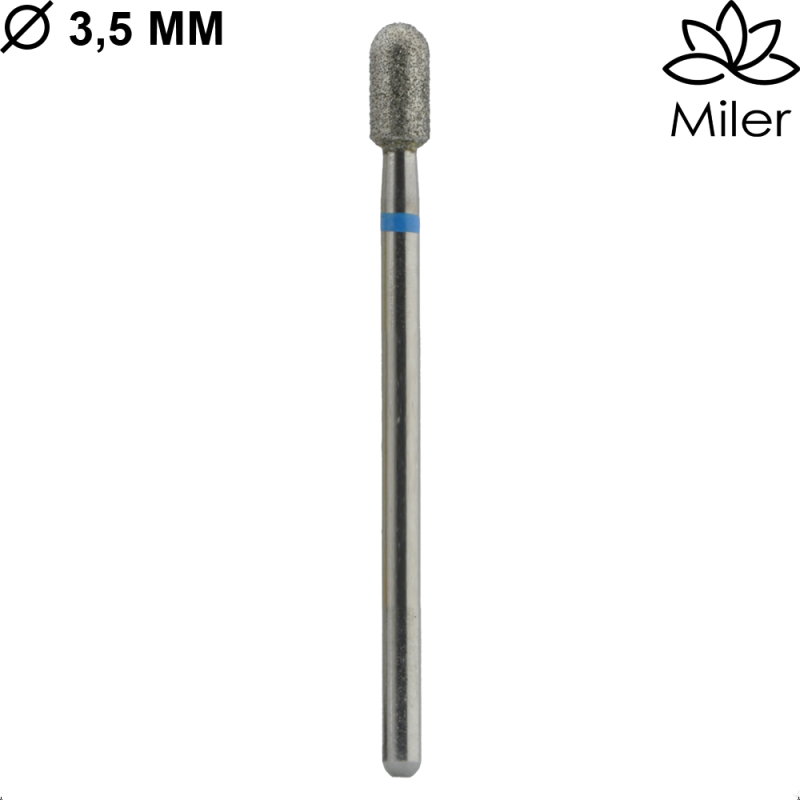 Miler, kit de 5 fresas diamantes,M112m, azul — Photo 2