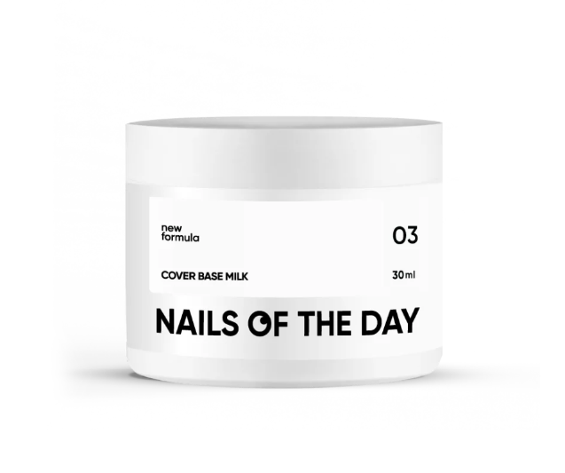 NAILSOFTHEDAY Cover base milk 03, 30 ml new formula — Photo 2